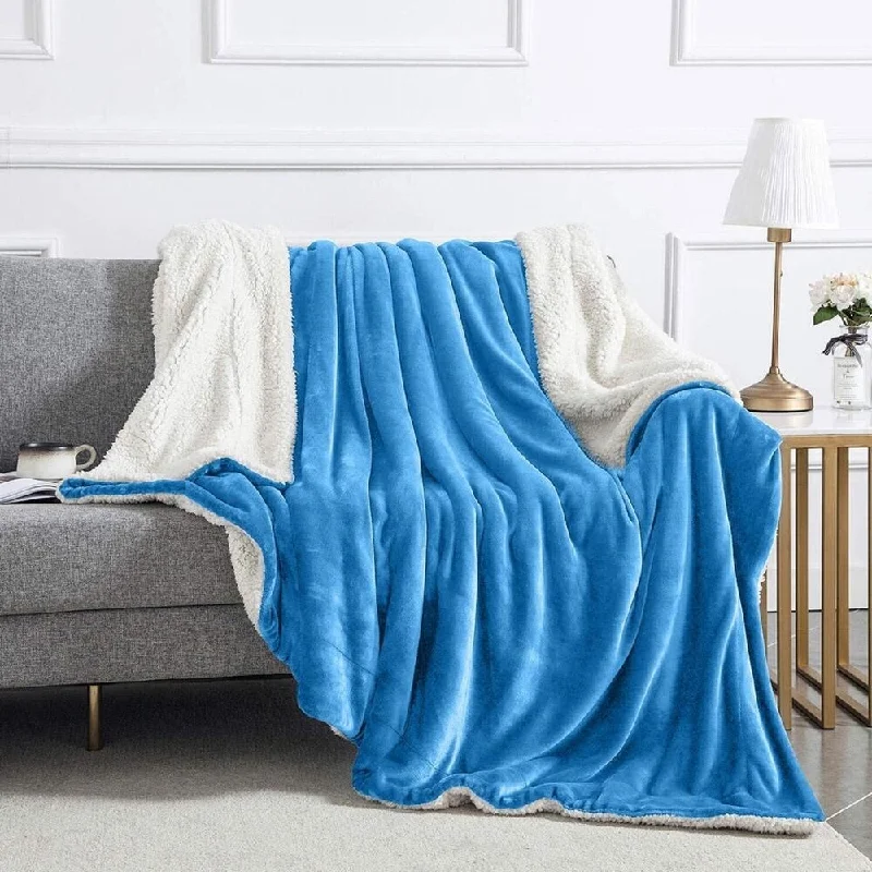 Cashmere blankets for ultimate softness and luxuryCashmere blankets for ultimate softness and luxury400 Gsm Queen Sherpa Fleece Blanket Reversible Light Blue