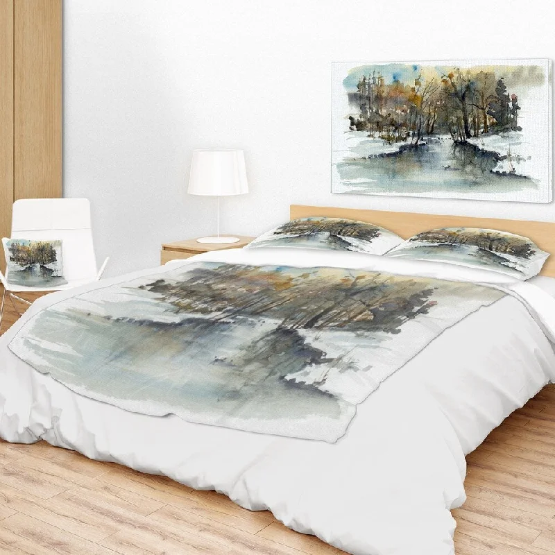 King - size blankets to cover large beds comfortablyKing - size blankets to cover large beds comfortablyDesignart 'River in Woods Watercolor' Landscape Painting Throw Blanket King - size blankets to cover large beds comfortablyKing - size blankets to cover large beds comfortablyDesignart 'River in Woods Watercolor' Landscape Painting Throw Blanket