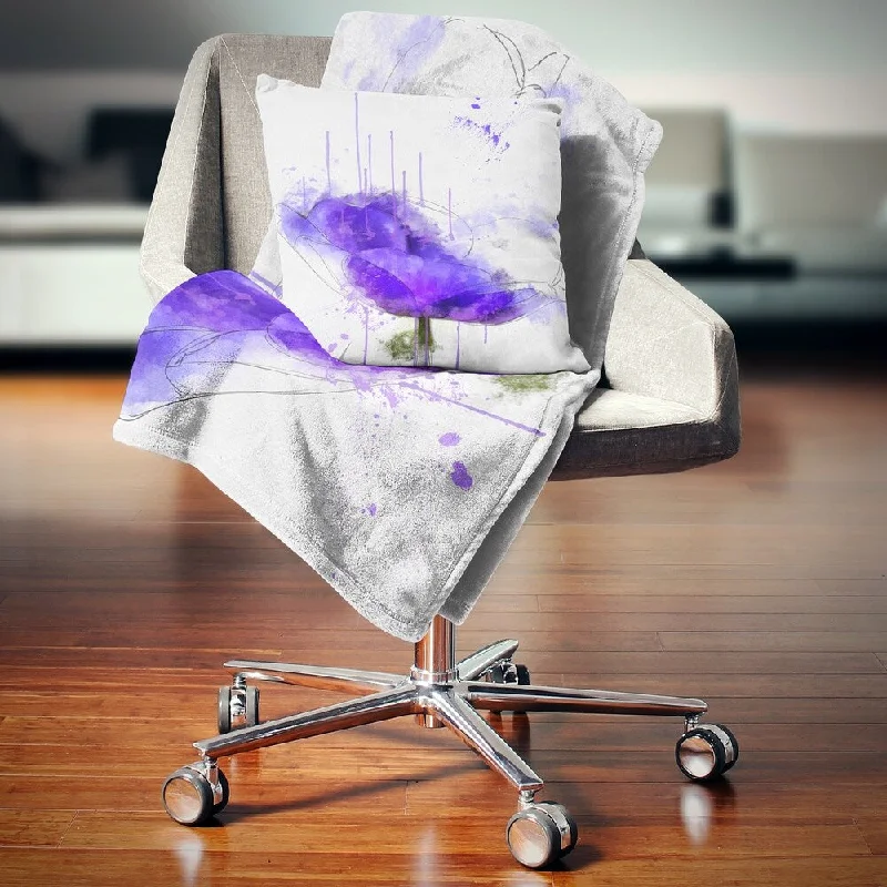 Queen - size blankets for standard - sized bedsQueen - size blankets for standard - sized bedsDesignart 'Bright Blue Anemone Watercolor' Flowers Throw Blanketwork Queen - size blankets for standard - sized bedsQueen - size blankets for standard - sized bedsDesignart 'Bright Blue Anemone Watercolor' Flowers Throw Blanketwork