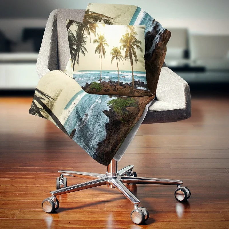 Synthetic fiber blend blankets for a budget - friendly choiceSynthetic fiber blend blankets for a budget - friendly choiceDesignart 'Rocky Tropical Beach with Palms' Seashore Throw Blanket Synthetic fiber blend blankets for a budget - friendly choiceSynthetic fiber blend blankets for a budget - friendly choiceDesignart 'Rocky Tropical Beach with Palms' Seashore Throw Blanket