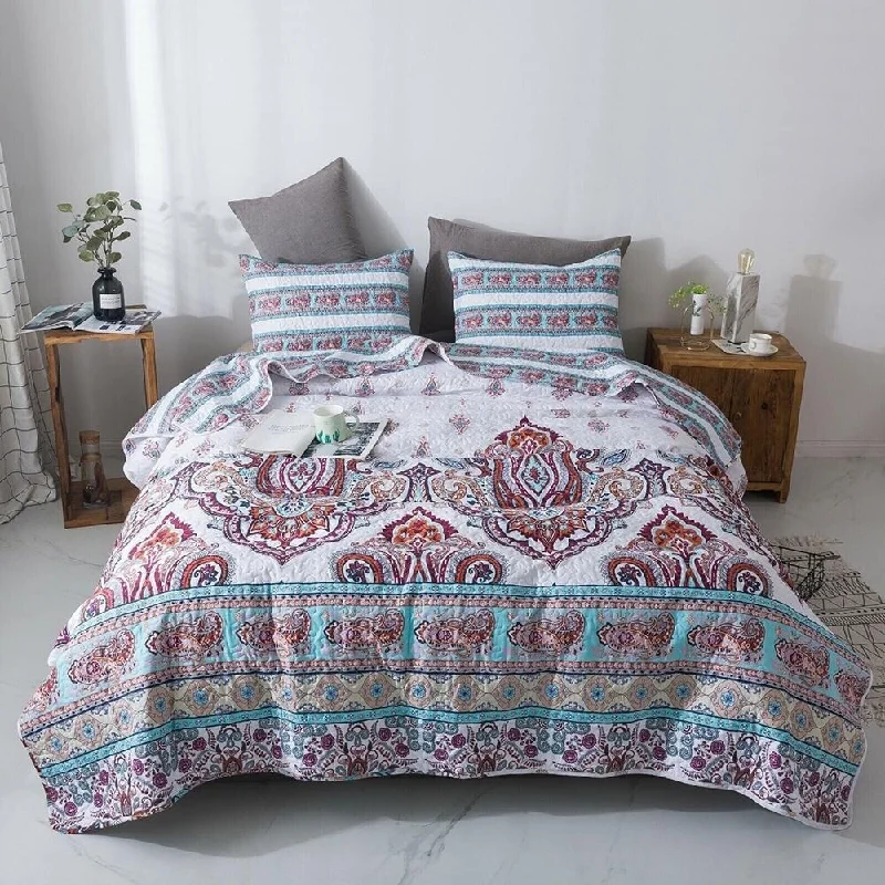 Rayon from bamboo blankets for a silky and breathable feelRayon from bamboo blankets for a silky and breathable feelQueen Bohemian Elegant Colorful Floral Paisley Bedspread Set White Rayon from bamboo blankets for a silky and breathable feelRayon from bamboo blankets for a silky and breathable feelQueen Bohemian Elegant Colorful Floral Paisley Bedspread Set White