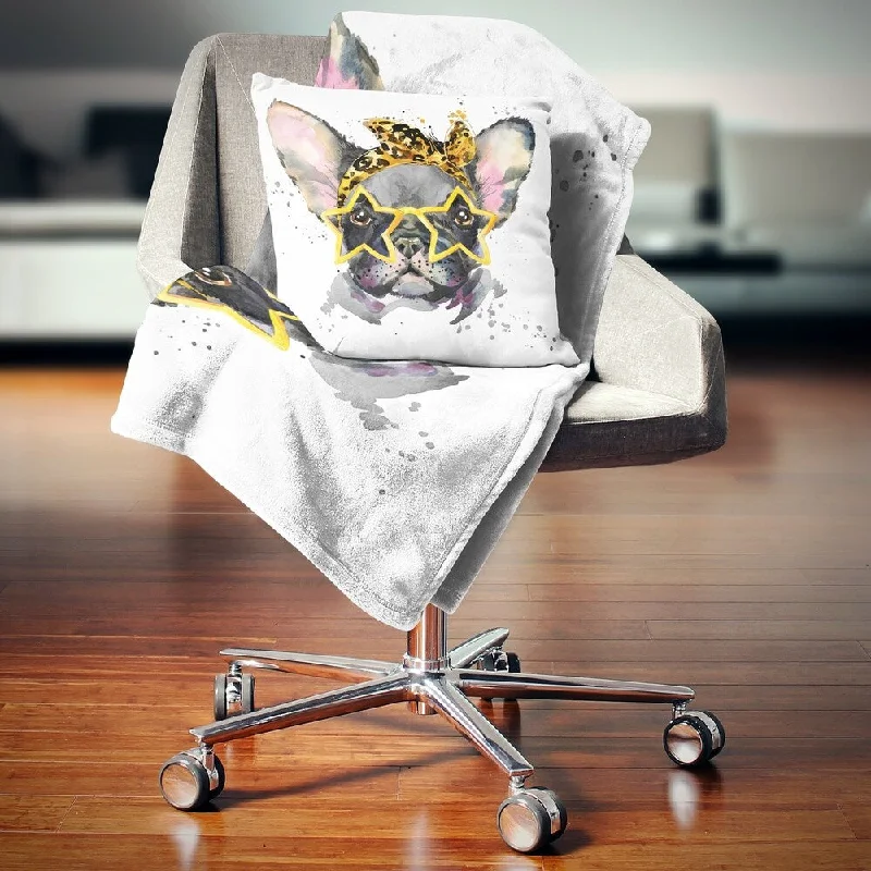 Microfiber blankets that are durable and easy to care forMicrofiber blankets that are durable and easy to care forDesignart 'French Bulldog with Star Glasses' Animal Throw Blanket Microfiber blankets that are durable and easy to care forMicrofiber blankets that are durable and easy to care forDesignart 'French Bulldog with Star Glasses' Animal Throw Blanket