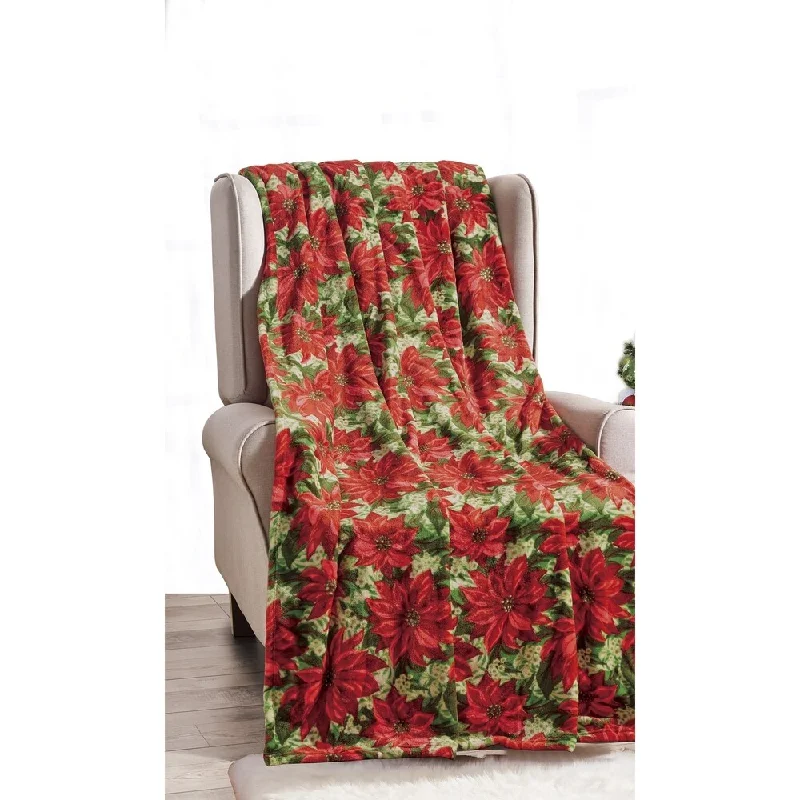 Rayon from bamboo blankets for a silky and breathable feelRayon from bamboo blankets for a silky and breathable feelPoinsettia Throw Rayon from bamboo blankets for a silky and breathable feelRayon from bamboo blankets for a silky and breathable feelPoinsettia Throw