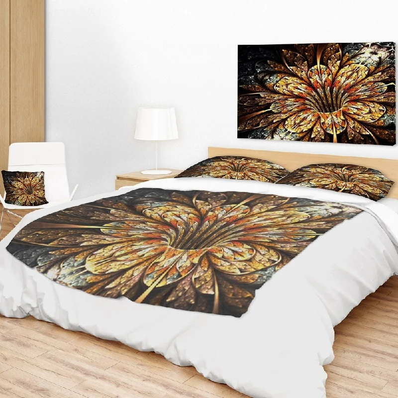 Rayon from bamboo blankets for a silky and breathable feelRayon from bamboo blankets for a silky and breathable feelDesignart 'Golden Shiny Fractal Flower' Floral Throw Blanket Rayon from bamboo blankets for a silky and breathable feelRayon from bamboo blankets for a silky and breathable feelDesignart 'Golden Shiny Fractal Flower' Floral Throw Blanket