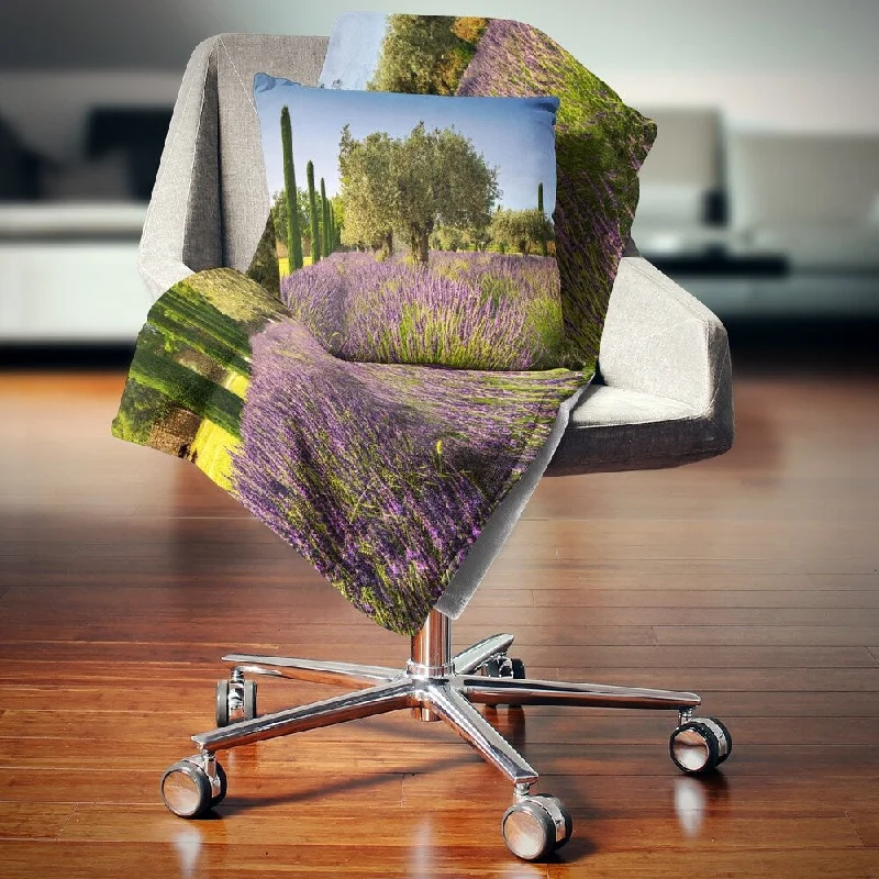 Queen - size blankets for standard - sized bedsQueen - size blankets for standard - sized bedsDesignart 'Beautiful Lavender and Olive Trees' Flower Throw Blanket Queen - size blankets for standard - sized bedsQueen - size blankets for standard - sized bedsDesignart 'Beautiful Lavender and Olive Trees' Flower Throw Blanket