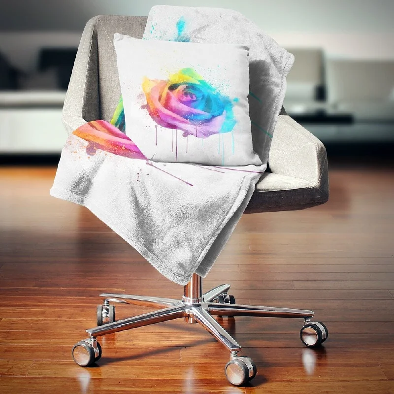 Linen blankets with a rustic and textured lookLinen blankets with a rustic and textured lookDesignart 'Multicolor Watercolor Rose Flower' Floral Throw Blanket Linen blankets with a rustic and textured lookLinen blankets with a rustic and textured lookDesignart 'Multicolor Watercolor Rose Flower' Floral Throw Blanket