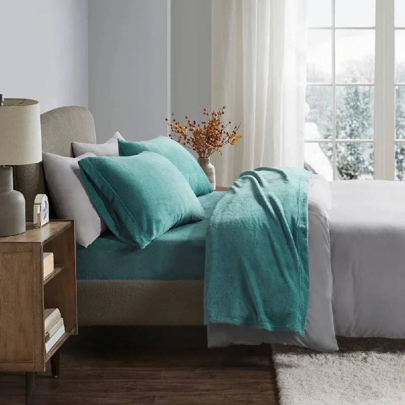 Recycled polyester blankets for an eco - conscious optionRecycled polyester blankets for an eco - conscious option4pc King Cozy Soft Micro Fleece Plush Deep Pocket Sheet Set Teal Recycled polyester blankets for an eco - conscious optionRecycled polyester blankets for an eco - conscious option4pc King Cozy Soft Micro Fleece Plush Deep Pocket Sheet Set Teal