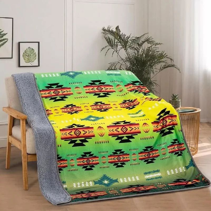 Rayon from bamboo blankets for a silky and breathable feelRayon from bamboo blankets for a silky and breathable feelTropical Soutwest Sherpa Throw Green Rayon from bamboo blankets for a silky and breathable feelRayon from bamboo blankets for a silky and breathable feelTropical Soutwest Sherpa Throw Green