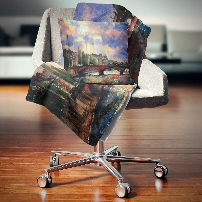 Queen - size blankets for standard - sized bedsQueen - size blankets for standard - sized bedsDesignart 'Fabulous Paris City Watercolor' Photography Throw Blanket Queen - size blankets for standard - sized bedsQueen - size blankets for standard - sized bedsDesignart 'Fabulous Paris City Watercolor' Photography Throw Blanket