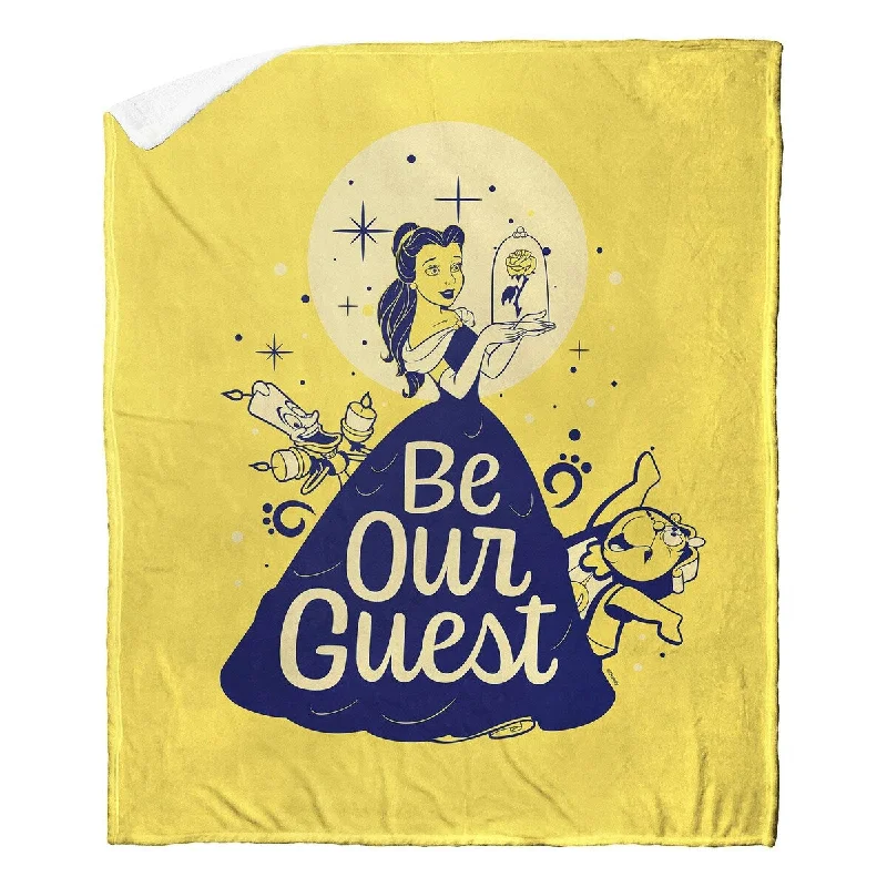 Recycled polyester blankets for an eco - conscious optionRecycled polyester blankets for an eco - conscious optionDisney D100 Be Our Guest Silk Touch Sherpa Throw