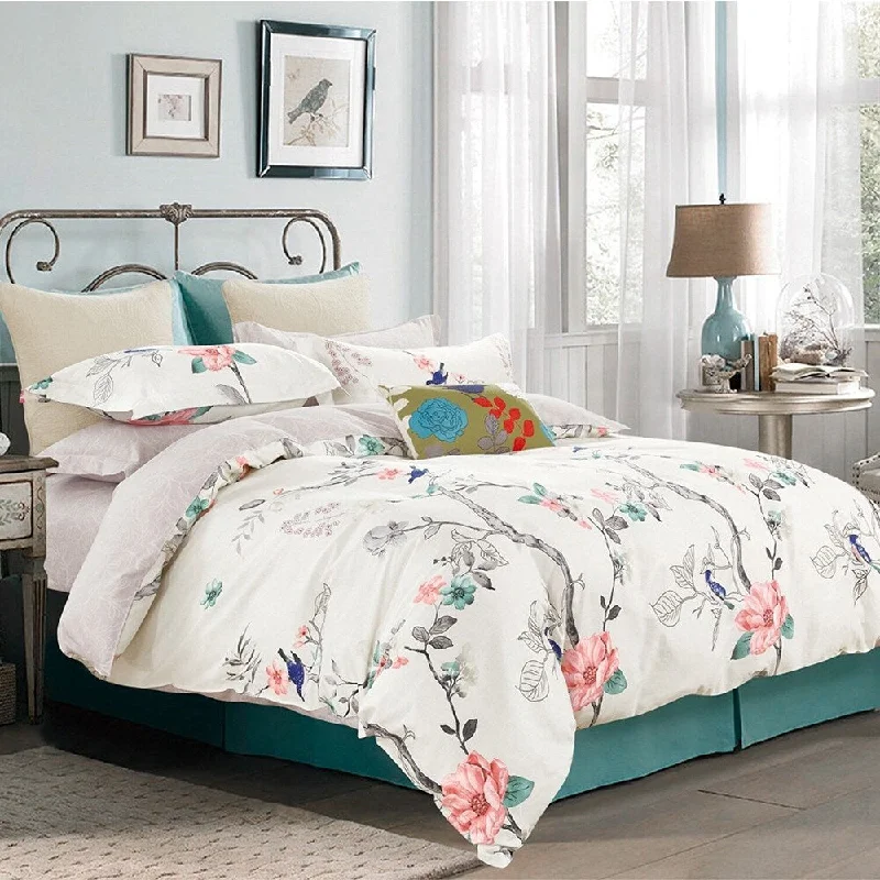 Chenille blankets with a thick and fuzzy textureChenille blankets with a thick and fuzzy texture3pc California King 100% Cotton Bedding Set Oriental Print White