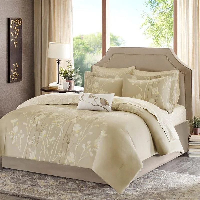 Cotton blankets for breathability and a lightweight feelCotton blankets for breathability and a lightweight feelTwin Size Vaughn Comforter Set with Cotton Bed Sheets Taupe
