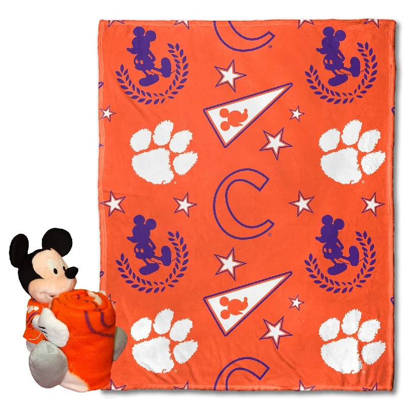 Rayon from bamboo blankets for a silky and breathable feelRayon from bamboo blankets for a silky and breathable feelCOL - COB 312 Clemson Pennant Mickey Hugger Pillow & Silk Touch Throw Set Rayon from bamboo blankets for a silky and breathable feelRayon from bamboo blankets for a silky and breathable feelCOL - COB 312 Clemson Pennant Mickey Hugger Pillow & Silk Touch Throw Set