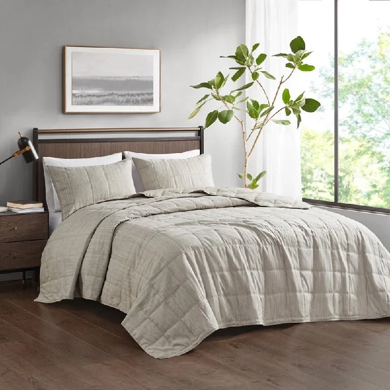 Cotton blankets for breathability and a lightweight feelCotton blankets for breathability and a lightweight feel3pc King/Cal King Striated Cationic Dyed Oversized Quilt Set Natural Cotton blankets for breathability and a lightweight feelCotton blankets for breathability and a lightweight feel3pc King/Cal King Striated Cationic Dyed Oversized Quilt Set Natural