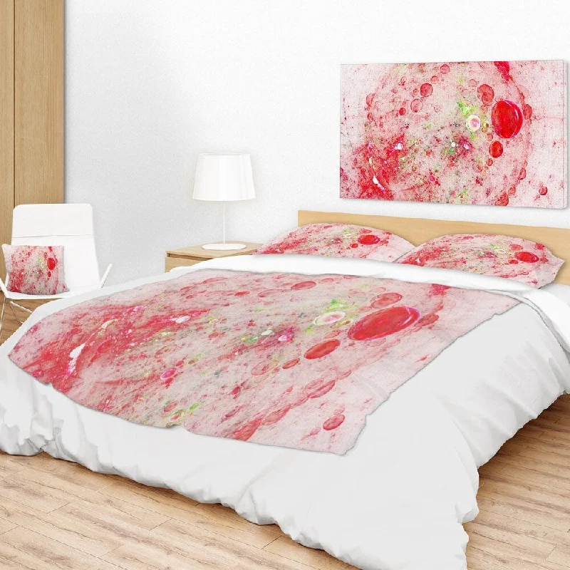 Silk blankets with a smooth and elegant touchSilk blankets with a smooth and elegant touchDesignart 'Red Fractal Planet of Bubbles' Abstract Throw Blanket