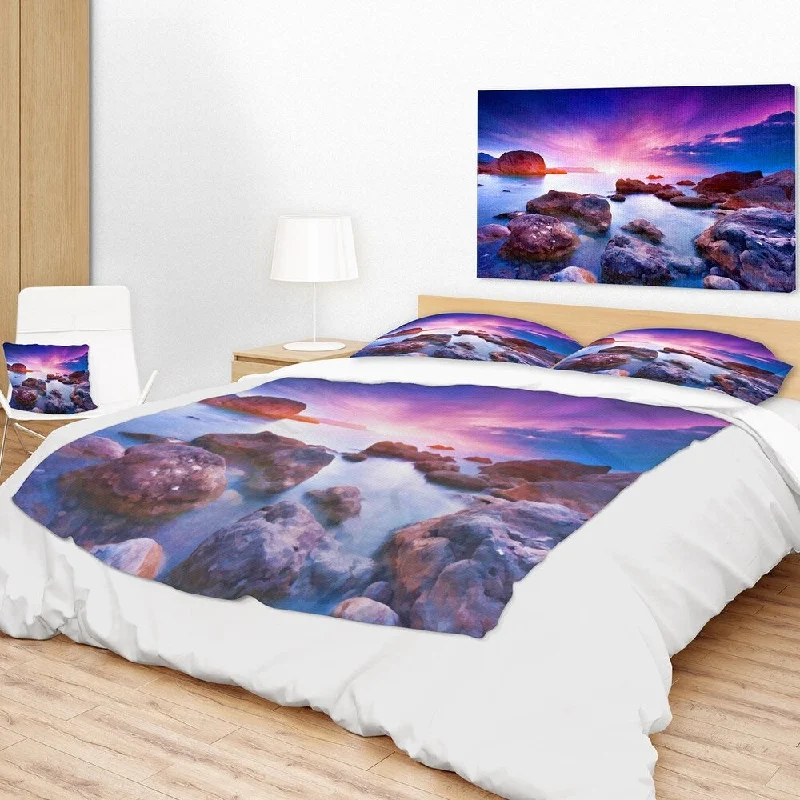 Queen - size blankets for standard - sized bedsQueen - size blankets for standard - sized bedsDesignart 'Colorful Summer Sea' Seascape Throw Blanket Queen - size blankets for standard - sized bedsQueen - size blankets for standard - sized bedsDesignart 'Colorful Summer Sea' Seascape Throw Blanket