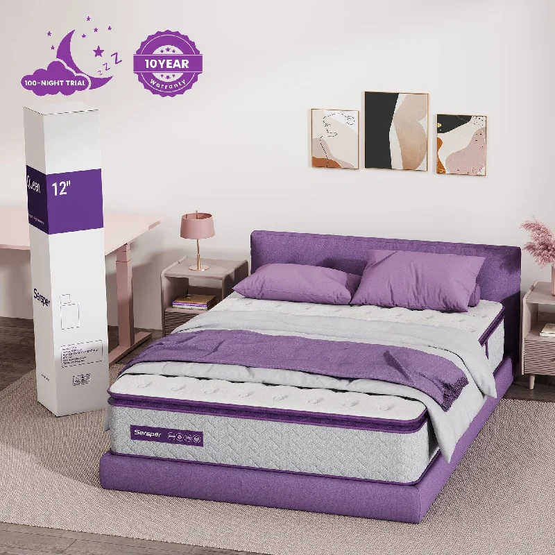 Polyester - foam mattresses for budget - friendly optionsSersper 8-inch Medium Memory Foam and Innerspring Hybrid Mattress,Pillow Top Mattress Polyester - foam mattresses for budget - friendly optionsSersper 8-inch Medium Memory Foam and Innerspring Hybrid Mattress,Pillow Top Mattress