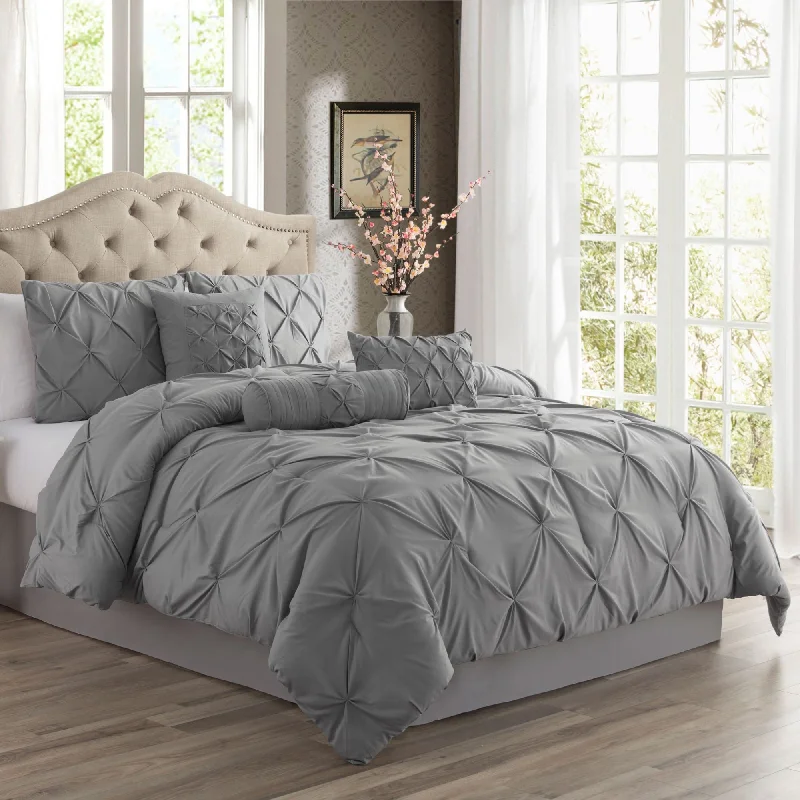 Silk - filled comforters for a luxurious and smooth touchSwift Home Modern Pintuck Ultra-Soft Microfiber 3-Piece Bedding Comforter Set Silk - filled comforters for a luxurious and smooth touchSwift Home Modern Pintuck Ultra-Soft Microfiber 3-Piece Bedding Comforter Set