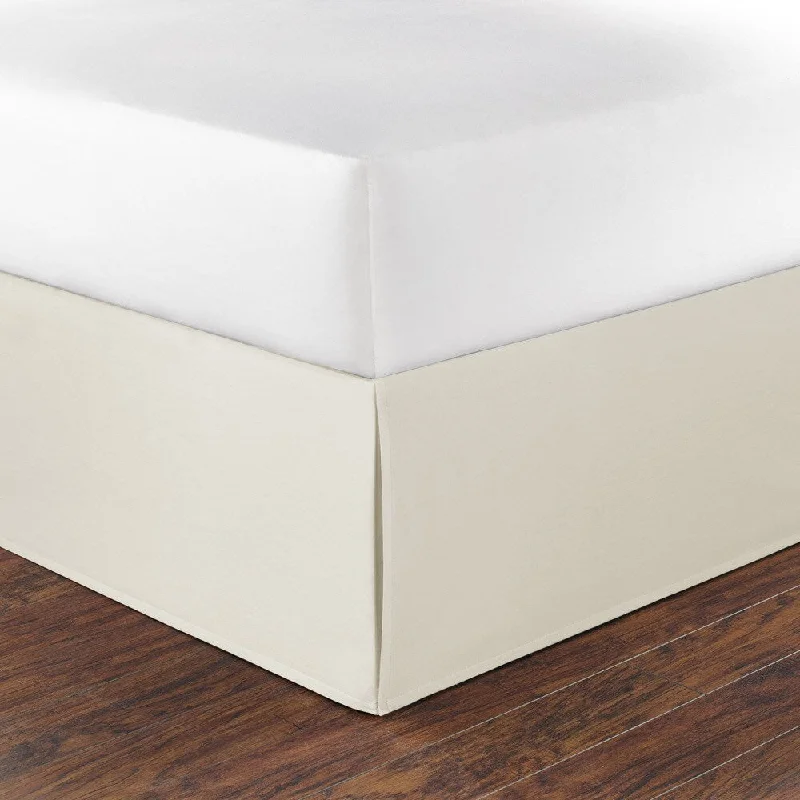 Bed skirts with a shabby - chic styleNautica Ivory Cotton 15-inch Drop Bedskirt