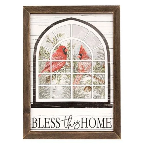 Bed skirts with a paisley print for an exotic feelBless This Home Cardinal Window Framed Print 18" x 24" Bed skirts with a paisley print for an exotic feelBless This Home Cardinal Window Framed Print 18" x 24"