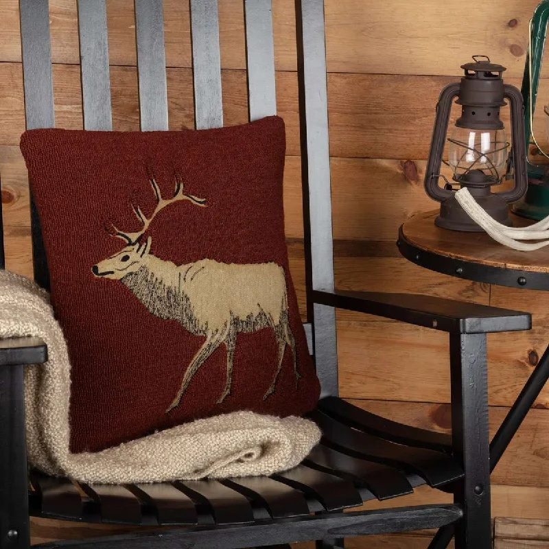 Orthopedic Pillows for Back Pain ReliefBeckham Elk Hooked Pillow 18"x18"