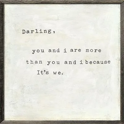 Gel - infused memory foam mattresses for cooler sleepART PRINT - DARLING YOU AND I
