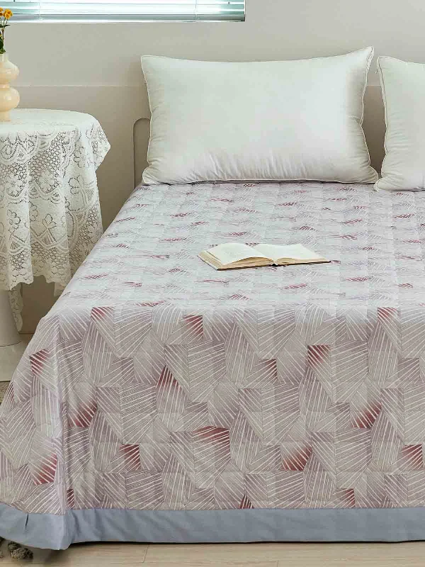 silk bedspreads with a luxurious and smooth textureEarth Tan Premium Cotton Bedspread