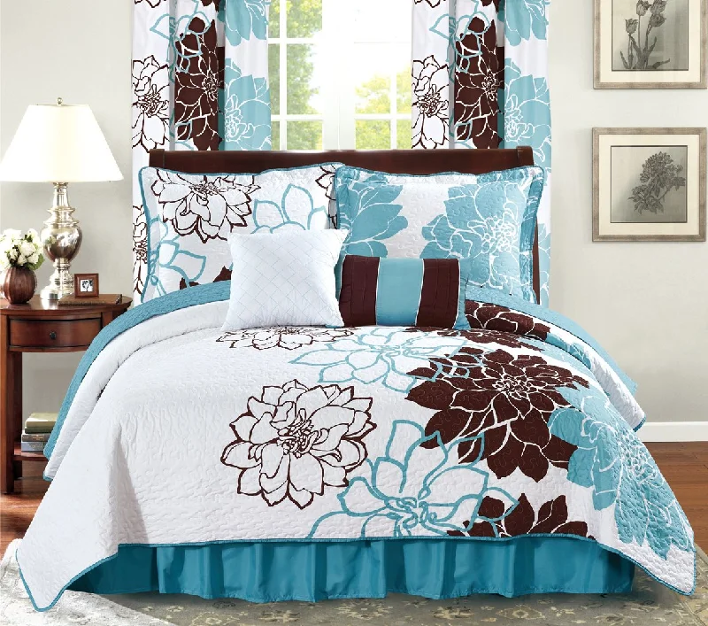 industrial style bedspreads with a rugged look for urban lofts6pc Printed Reversible Bedspread Set with Dust Ruffle industrial style bedspreads with a rugged look for urban lofts6pc Printed Reversible Bedspread Set with Dust Ruffle