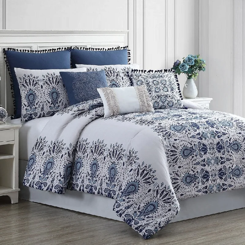 King - size comforters to fit large king - sized beds perfectlyModern Threads Natalia 8-Piece Embellished Comforter Set King - size comforters to fit large king - sized beds perfectlyModern Threads Natalia 8-Piece Embellished Comforter Set