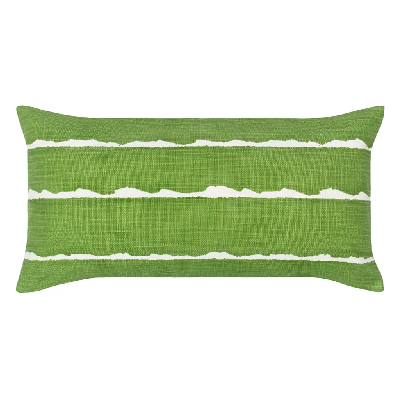 Plush Pillows for a Cozy BedThe Green Modern Lines Throw Pillow