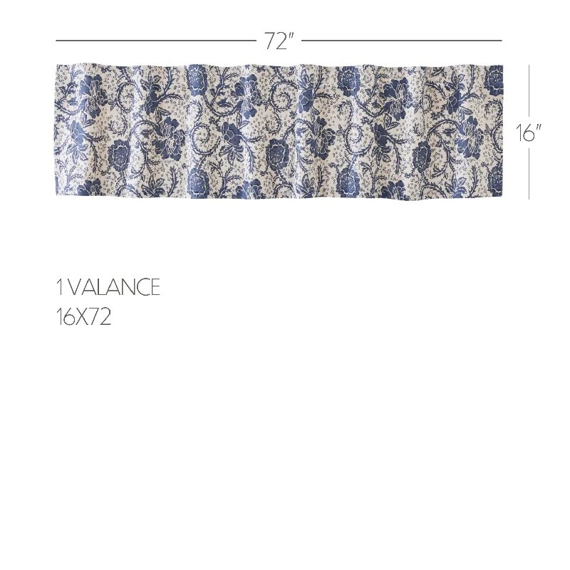 Bed skirts with a flannel material for a cozy winter optionDorset Navy Floral Valance 16x72 Bed skirts with a flannel material for a cozy winter optionDorset Navy Floral Valance 16x72