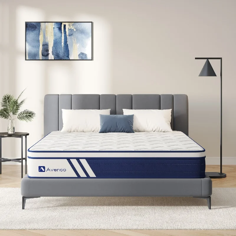 Hybrid mattresses combining foam and innerspring technologyAvenco 10'' Gel Memory Foam and Pocketed Springs Hybrid Mattress in a Box