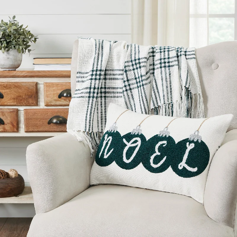 Silk Pillows for Smooth Skin and HairPine Grove Embroidered Noel Pillow
