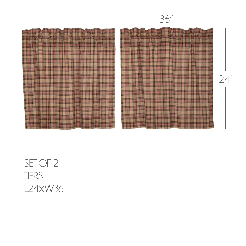 Bed skirts with a modern art - inspired printCrosswoods Tier Set of 2 L24xW36