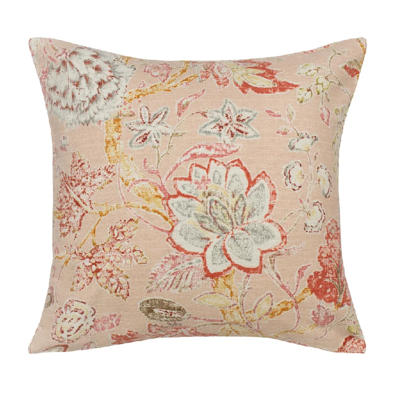 Silk Pillows for Smooth Skin and HairThe Pink Summerdale Floral Square Throw Pillow Silk Pillows for Smooth Skin and HairThe Pink Summerdale Floral Square Throw Pillow