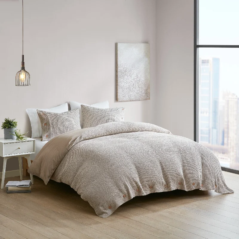 Duck down comforters with a softer feel and good warmth retentionAdalyn 4 Piece Cotton and Rayon from Bamboo Blend Waffle Weave Comforter Cover Set w/removable insert by Clean Spaces