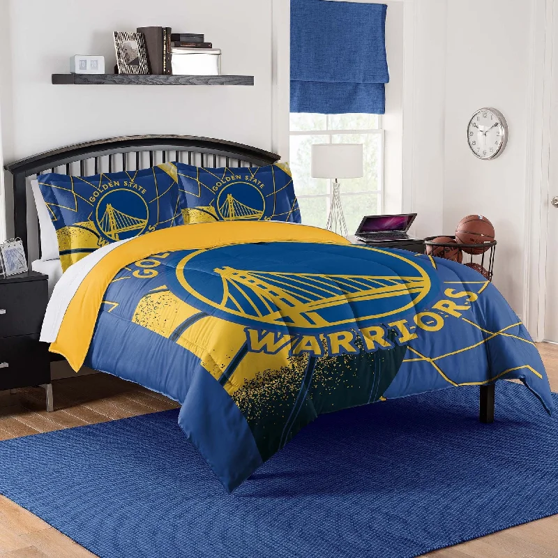 Bamboo - fiber - filled comforters with antibacterial and breathable qualitiesNBA Golden State Warriors Officially Licenced Comforter & Sham set Bamboo - fiber - filled comforters with antibacterial and breathable qualitiesNBA Golden State Warriors Officially Licenced Comforter & Sham set