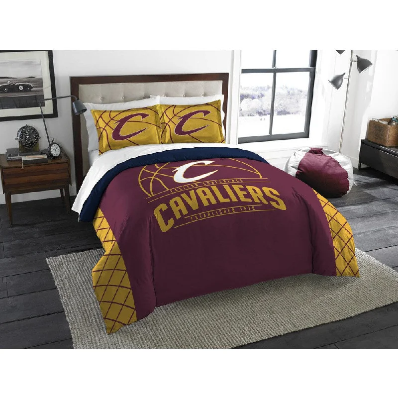 Wool - filled comforters with natural moisture - wicking and temperature - regulating featuresNBA Cleveland Cavaliers Reverse Slam Full/Queen 3-piece Comforter Set Wool - filled comforters with natural moisture - wicking and temperature - regulating featuresNBA Cleveland Cavaliers Reverse Slam Full/Queen 3-piece Comforter Set