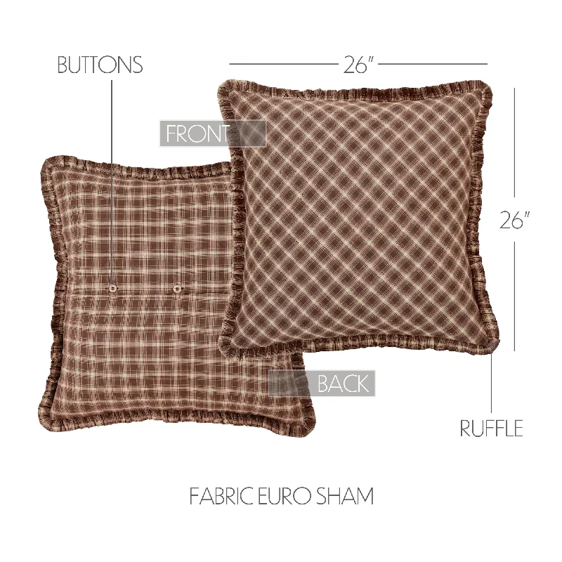 Bed skirts with a eco - friendly materialDawson Star Fabric Euro Sham 26x26