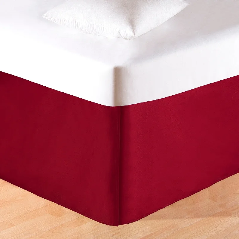 Bed skirts with a damask pattern for an elegant lookSolid Bed Skirt