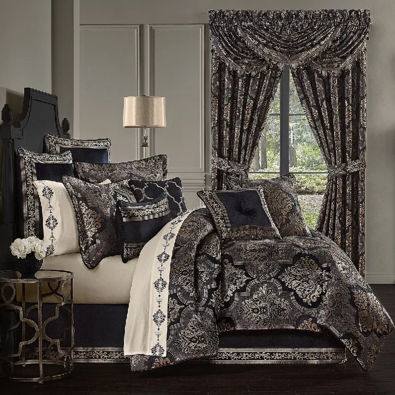 Synthetic - filled comforters like polyester for affordability and hypoallergenic propertiesJ. Queen New York Windham Comforter Set