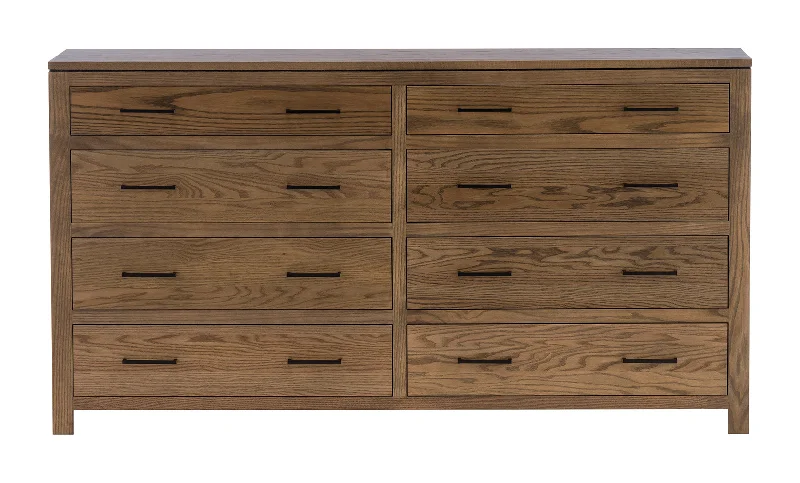Gel - infused memory foam mattresses for cooler sleepModern 8 Drawer Dresser