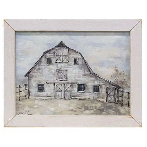 Bed skirts with a damask pattern for an elegant lookThe Barn Print 12x16