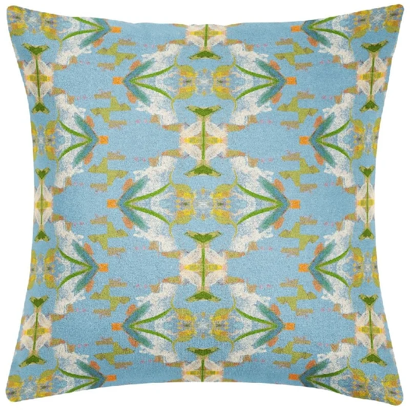 Back Support Pillows for Office ChairsEnglish Garden Blue 26x26 Pillow