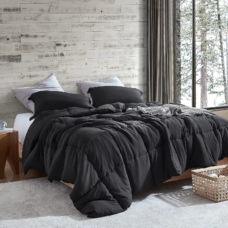 Down - filled comforters for supreme warmth and lightnessBetter Than Butter - Coma Inducer® Oversized Comforter Set - Black Down - filled comforters for supreme warmth and lightnessBetter Than Butter - Coma Inducer® Oversized Comforter Set - Black