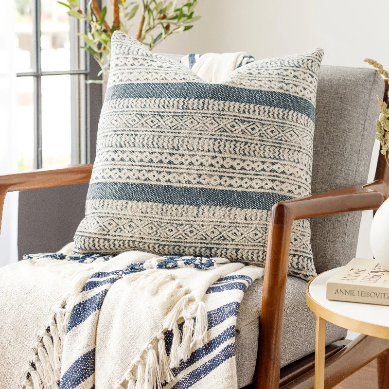 Memory Foam Pillows for Neck SupportJosie Global Geometric Stripes Throw Pillow