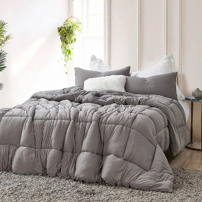 Queen - size comforters for standard queen - sized mattressesSummertime - Coma Inducer® Oversized Comforter - Black & Gray Queen - size comforters for standard queen - sized mattressesSummertime - Coma Inducer® Oversized Comforter - Black & Gray