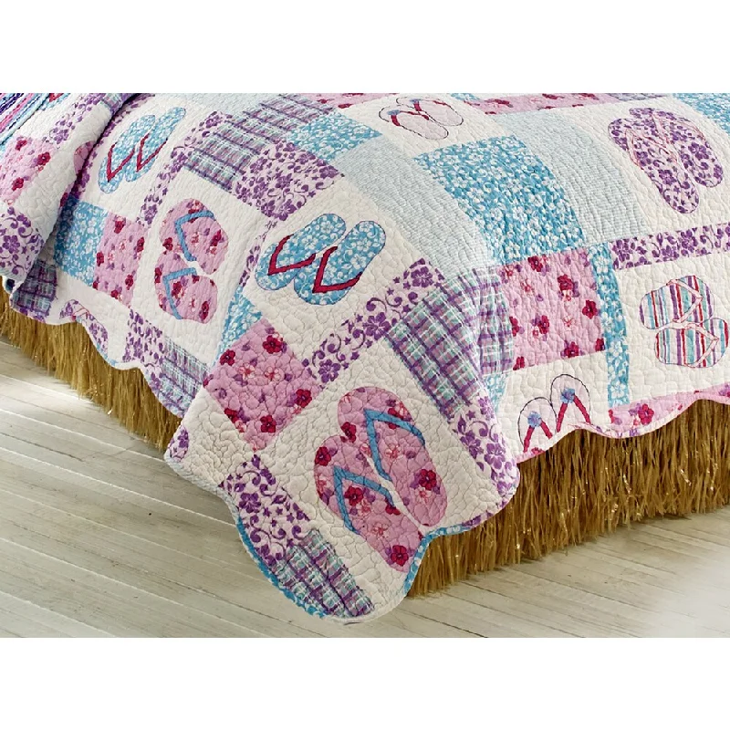 Bed skirts with a contemporary styleHula Straw Bed Skirt - Brown