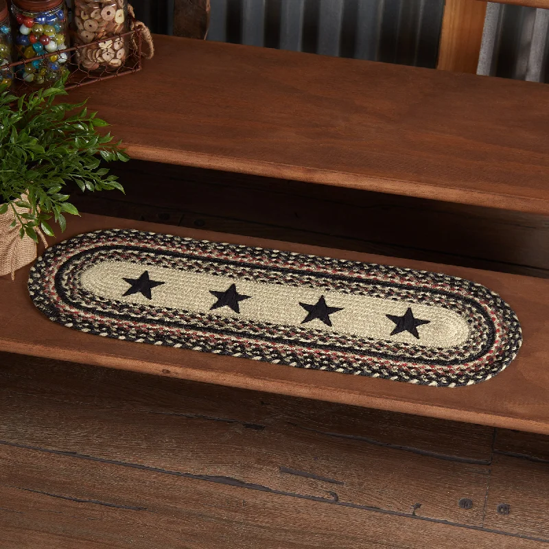 Bed skirts with a Christmas - themed patternColonial Star Jute Stair Tread Oval Latex 8.5x27 Bed skirts with a Christmas - themed patternColonial Star Jute Stair Tread Oval Latex 8.5x27