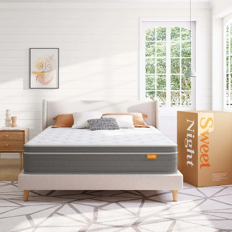 Natural latex and organic cotton blend mattressesIsland Hybrid Mattress